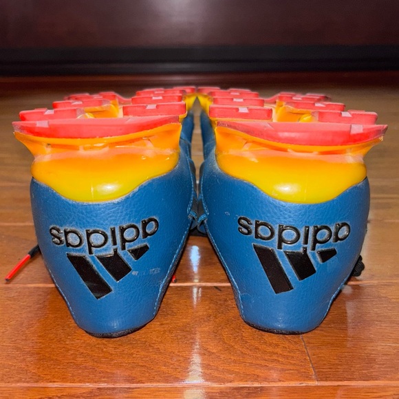 Adidas Springblade Men’s 11.5 GUC Hard to find color way Teal/Orange/Red - Picture 12 of 16